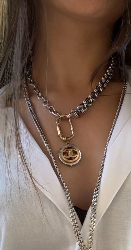 Elegant silver and gold tone with charm