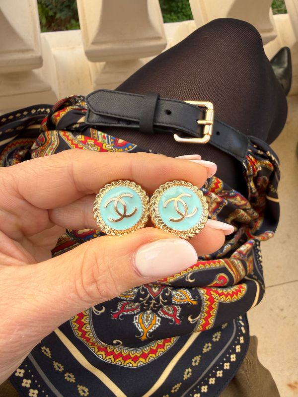 Vintage  ~ Turquoise ~ reworked earrings