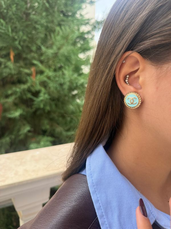 Vintage  ~ Turquoise ~ reworked earrings