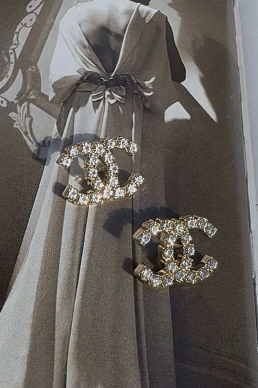 Vintage signature gold tone Earrings