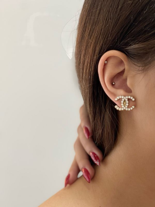 Vintage signature gold tone Earrings