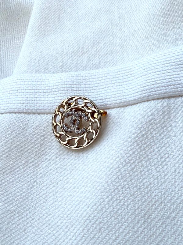 Vintage reworked ~ cycle with pearls ~ brooch