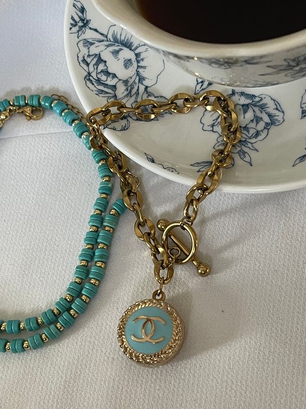 Light Blue delicate chain bracelet