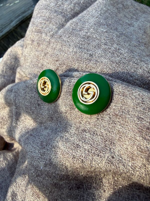 Vivid Green Stud Earrings