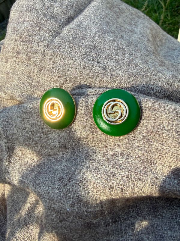 Vivid Green Stud Earrings