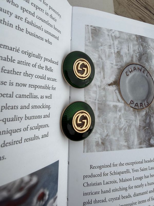 Olive Green Signature Earrings