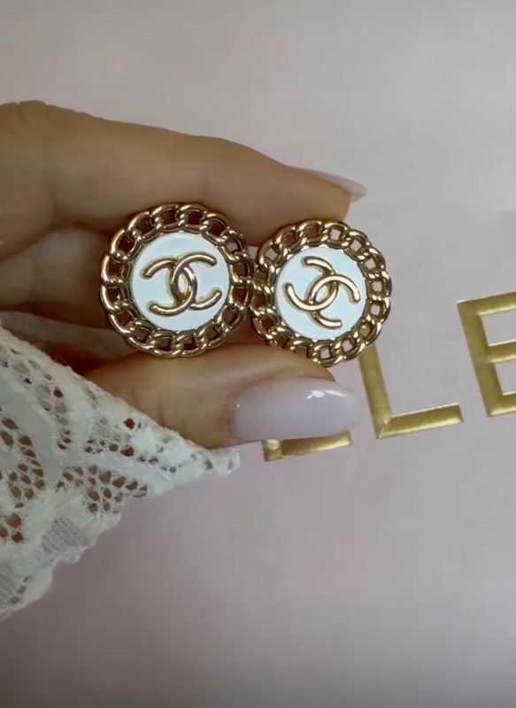 Parisian Chain Logo Earrings
