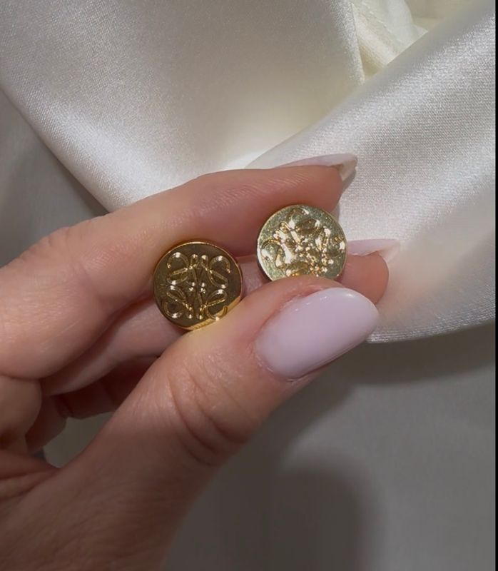 Timeless Monogram Gold Studs