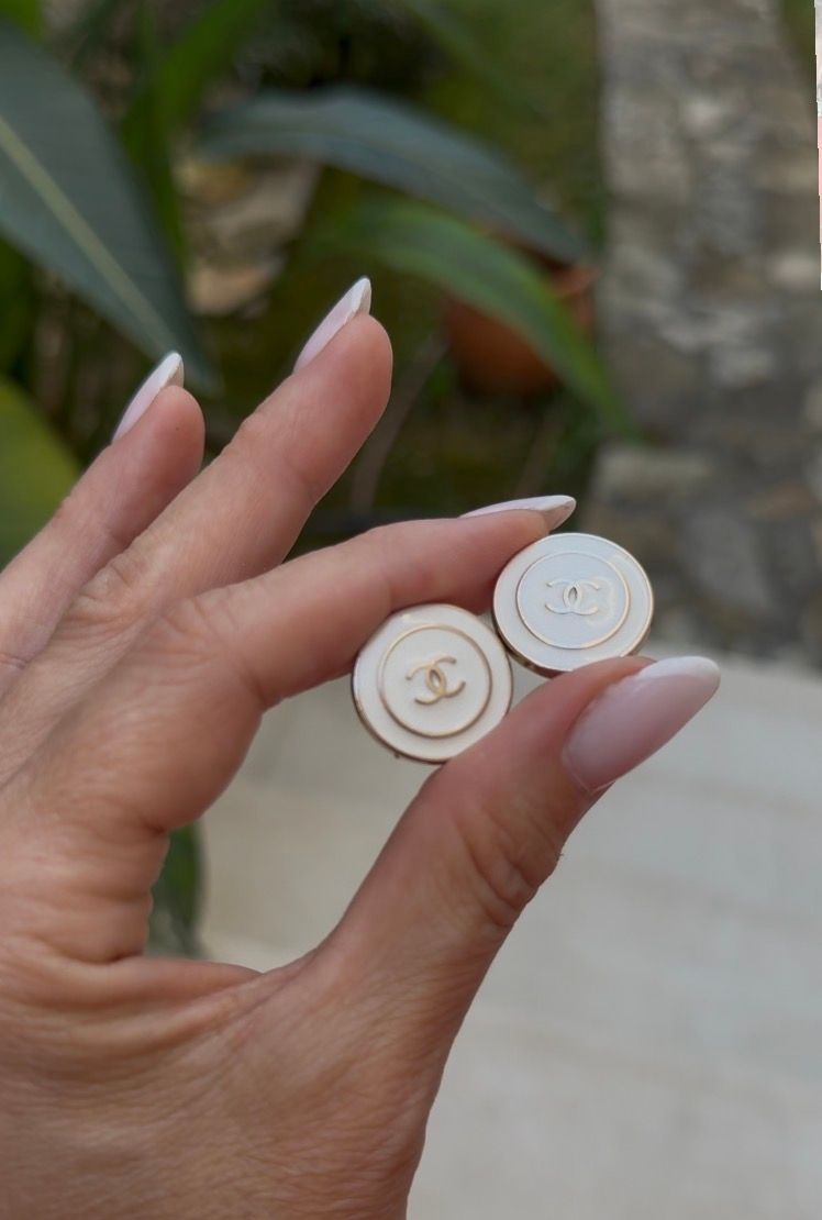 Timeless Ivory Enamel Earrings