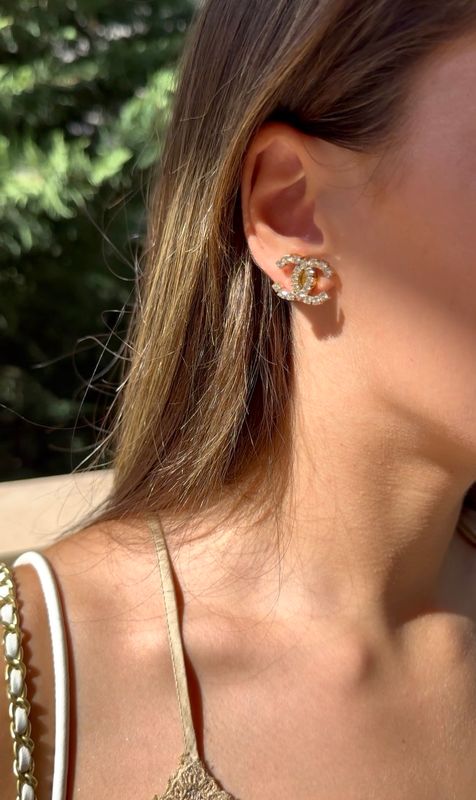 Signature Spark Gold Tone Earrings