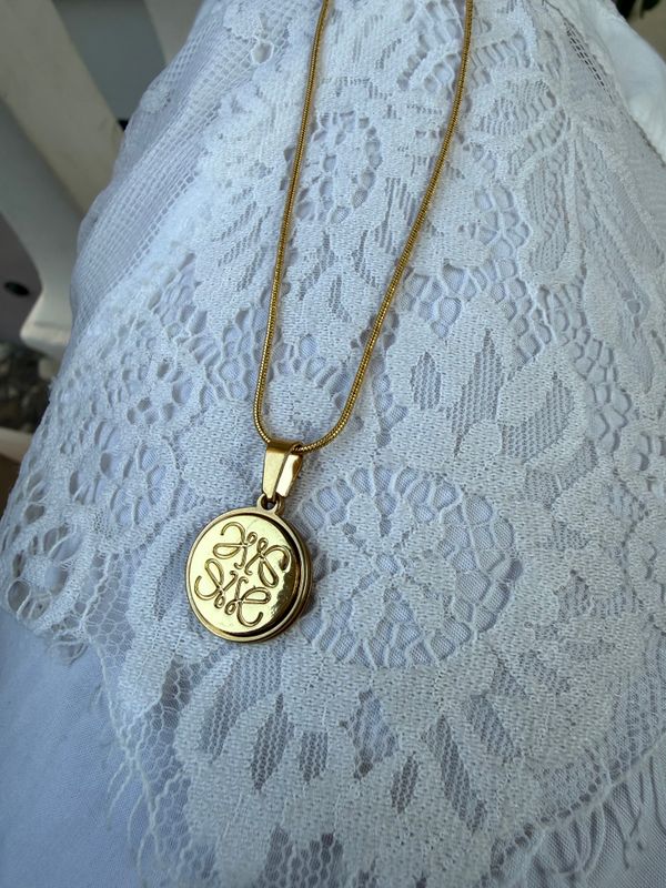 Signature Monogram Pendant Necklace