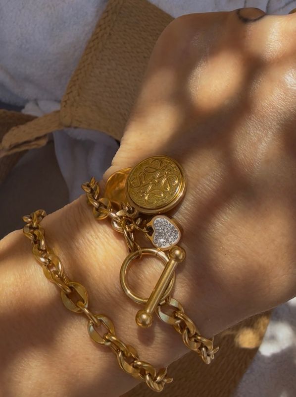 Soleil Gold tone Bracelet