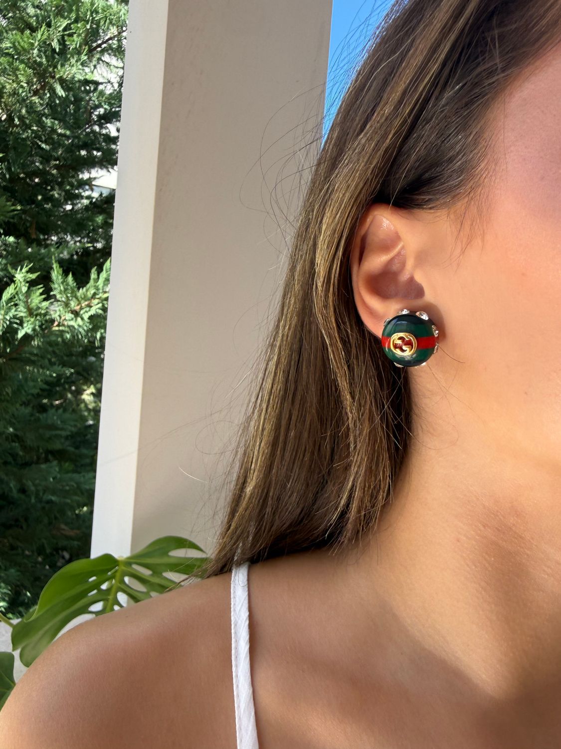 Iconic Web Crystal Stud earrings