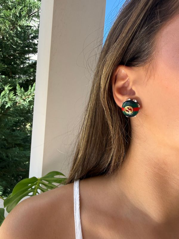Iconic Web Crystal Stud earrings