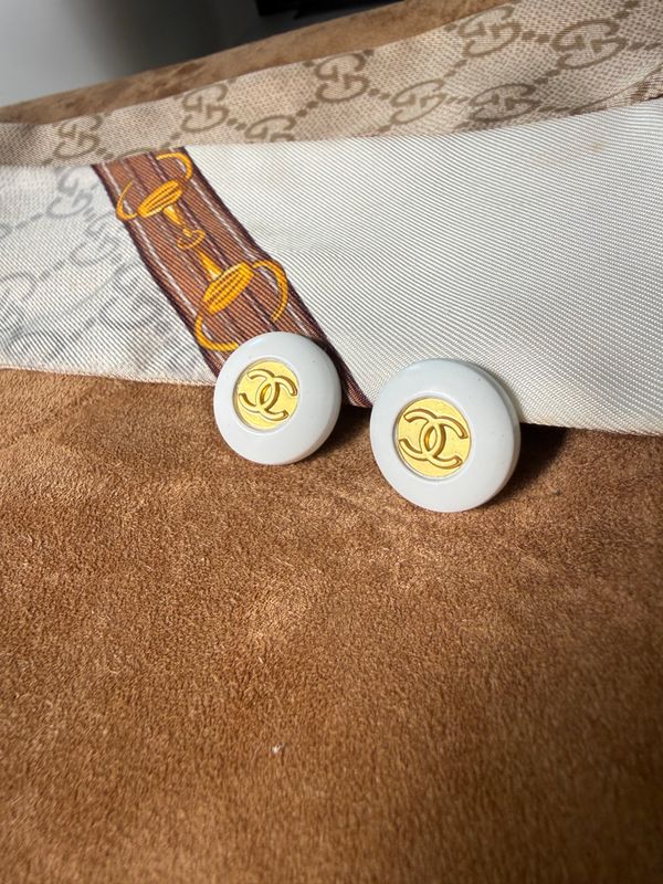 Ivory Medallion Studs