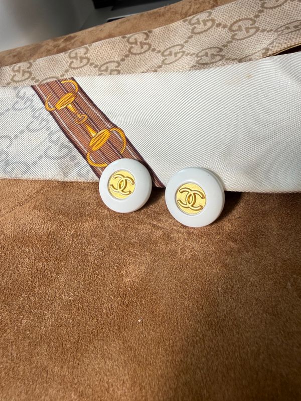 Ivory Medallion Studs