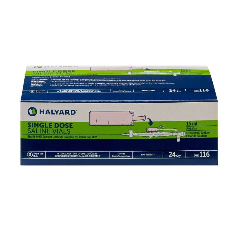 Respiratory Therapy Solution Sodium Chloride 0.9% Solution Unit Dose Vial 15 mL