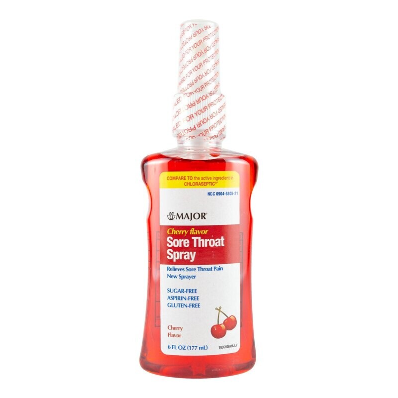 Sore Throat Relief Major® 1.4% Strength Oral Spray 6 oz.