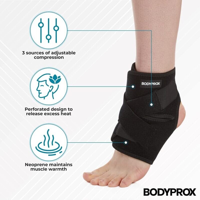 ANKLE BRACE WITH STRAPS