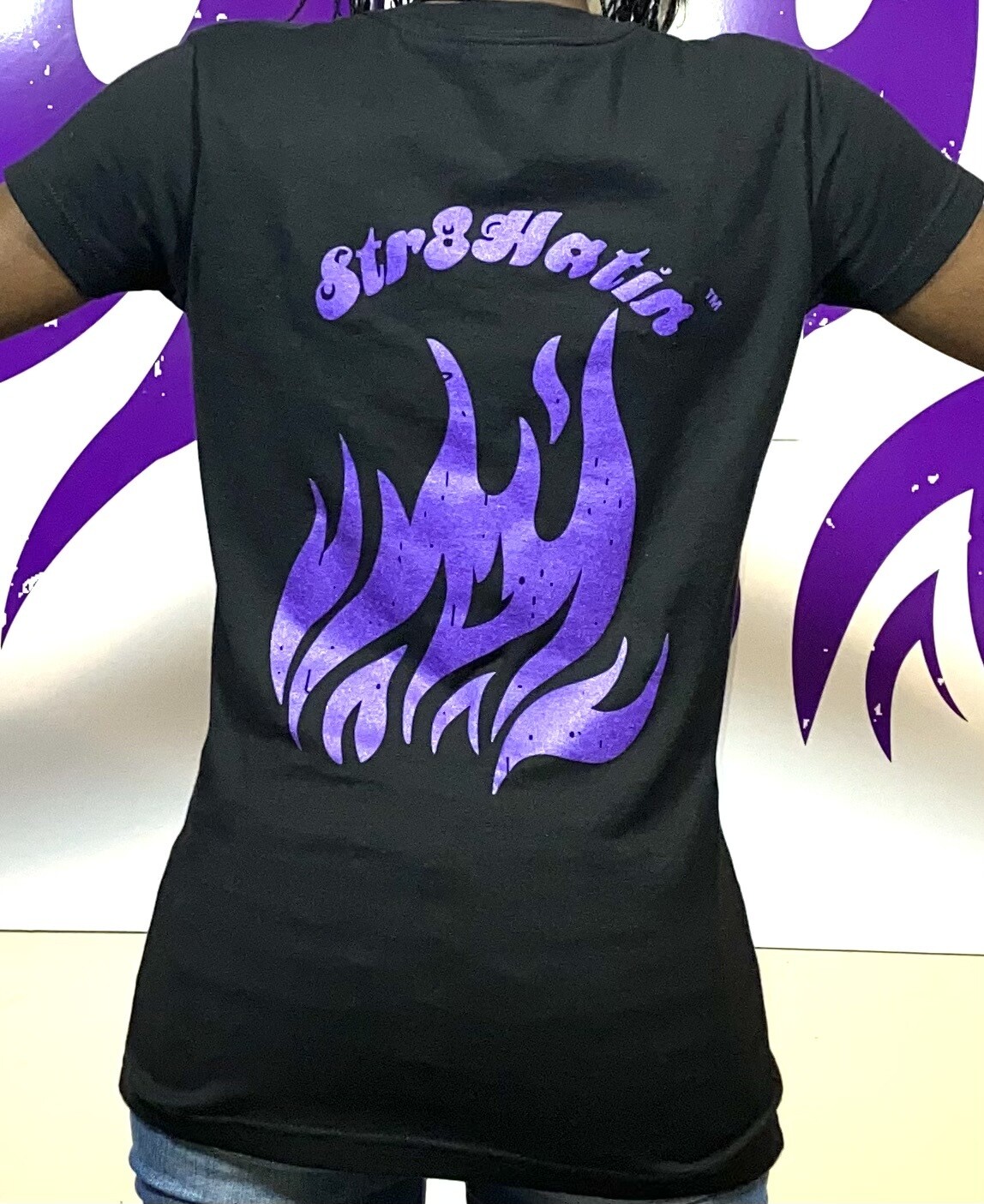 Str8Hatin (TM) Ladies Jersey T-Shirt