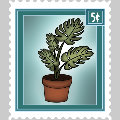 Monstera Stamp