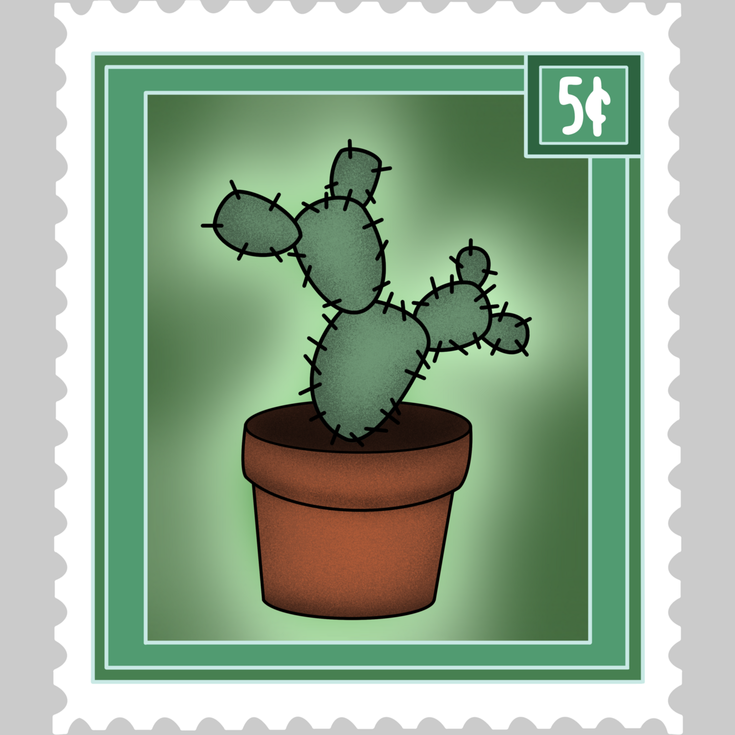 Cactus Stamp