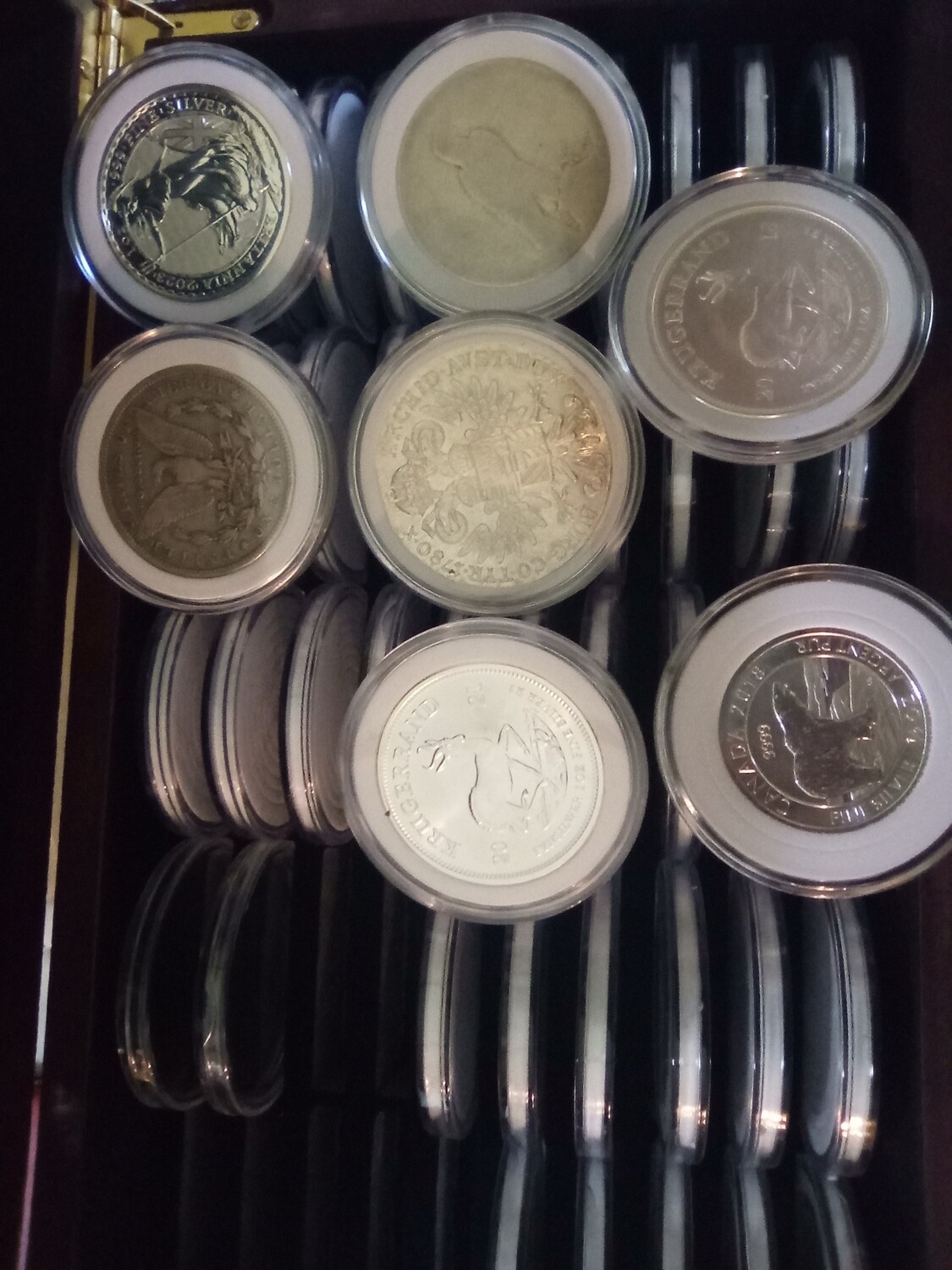 Varying silver troy ounces and collector rounds