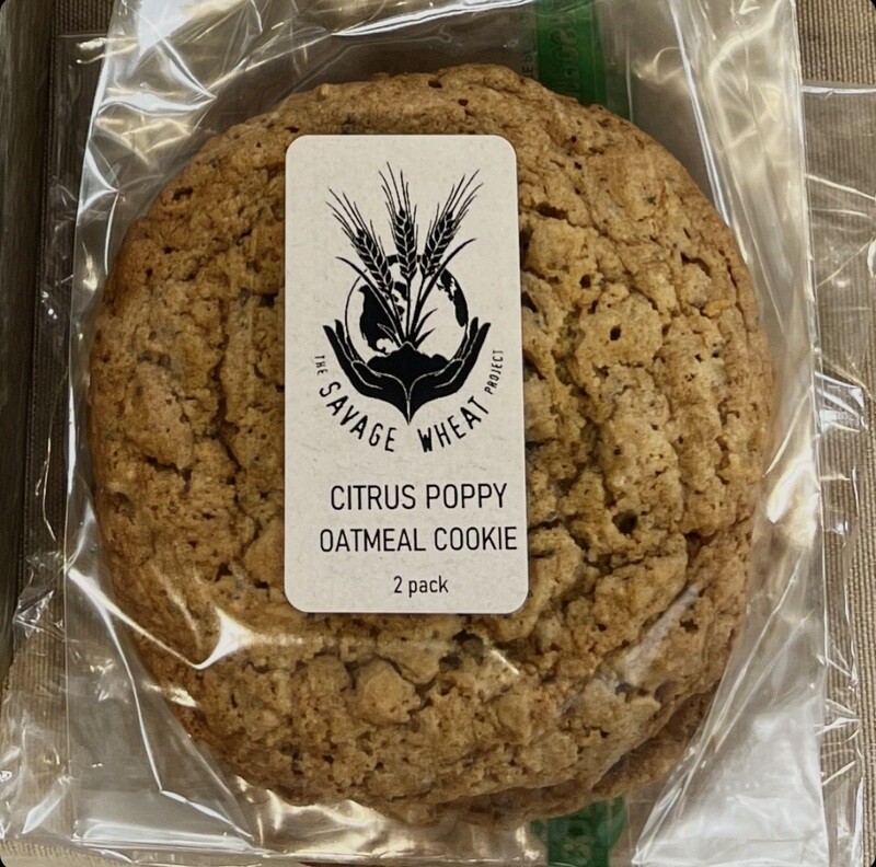 Citrus Poppy cookies, 2 pk
