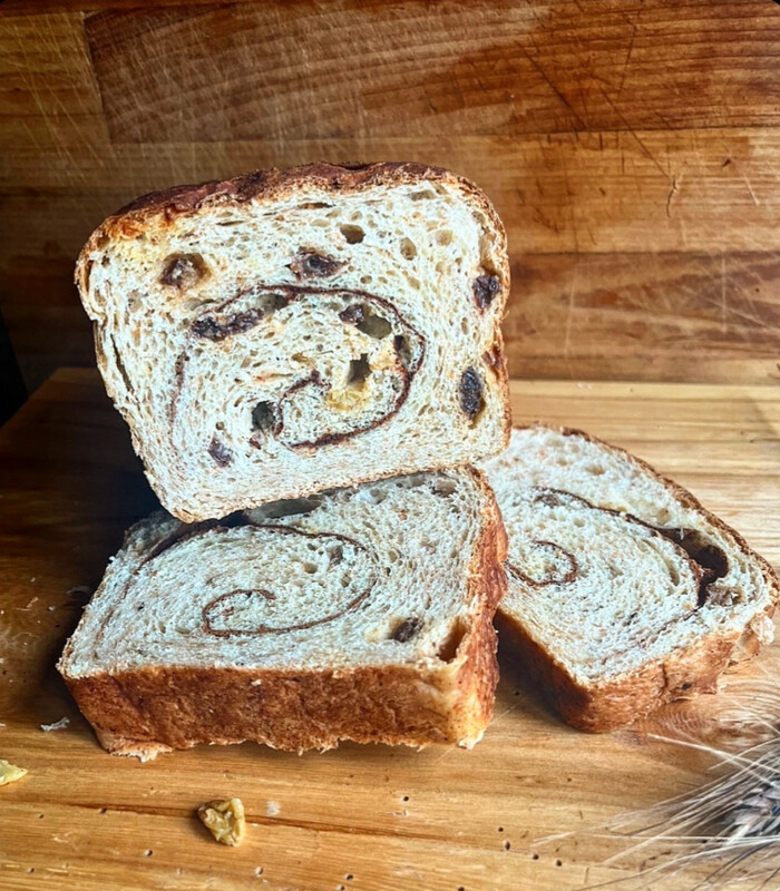 Soft Cinnamon Raisin Swirl Loaf