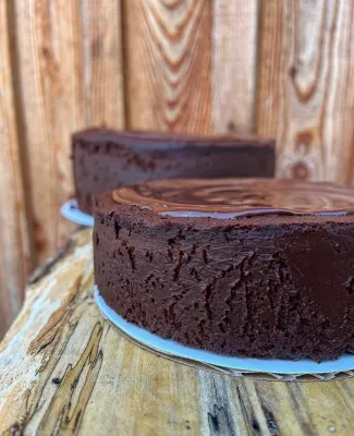 Dark Chocolate Mousse Cake