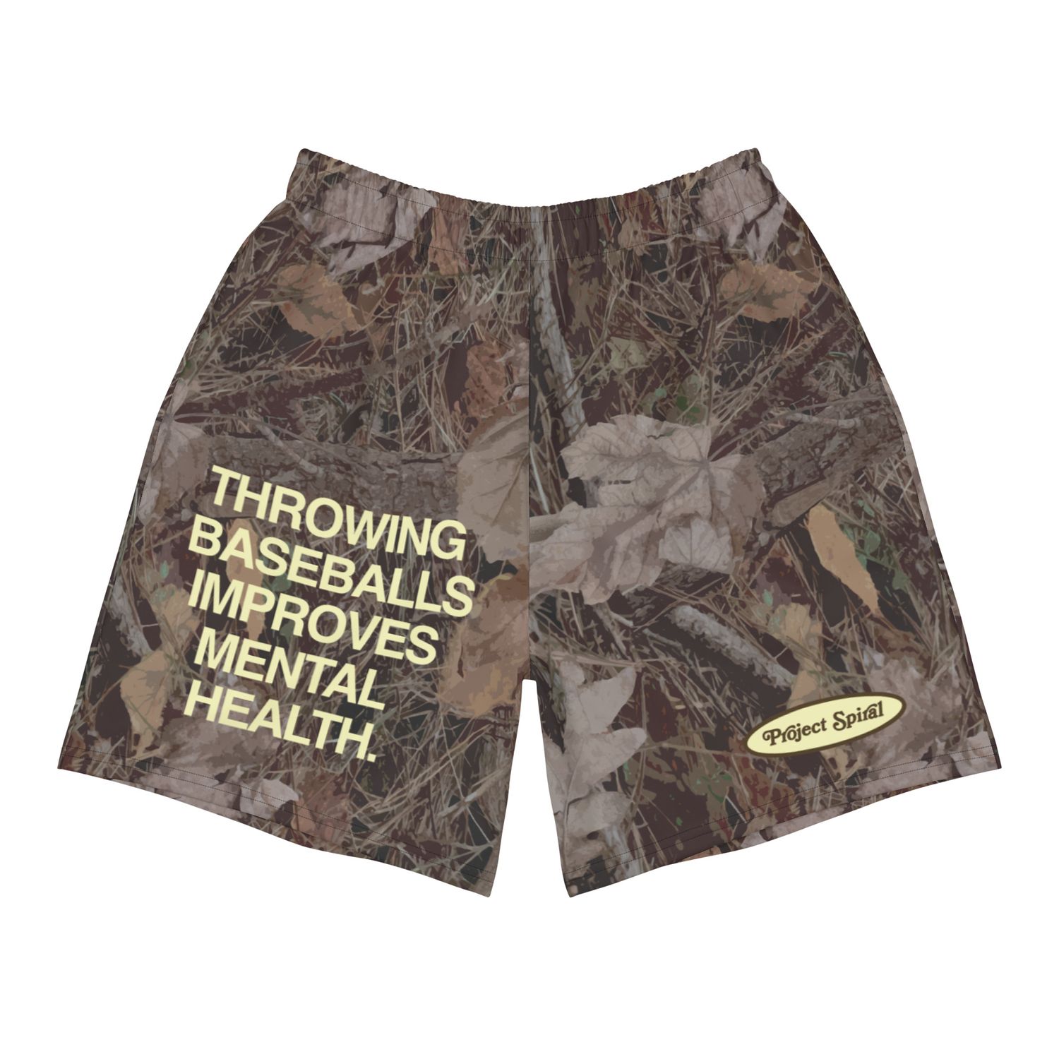 camo shorts.