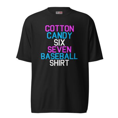 cotton candy six seven baseball shirt