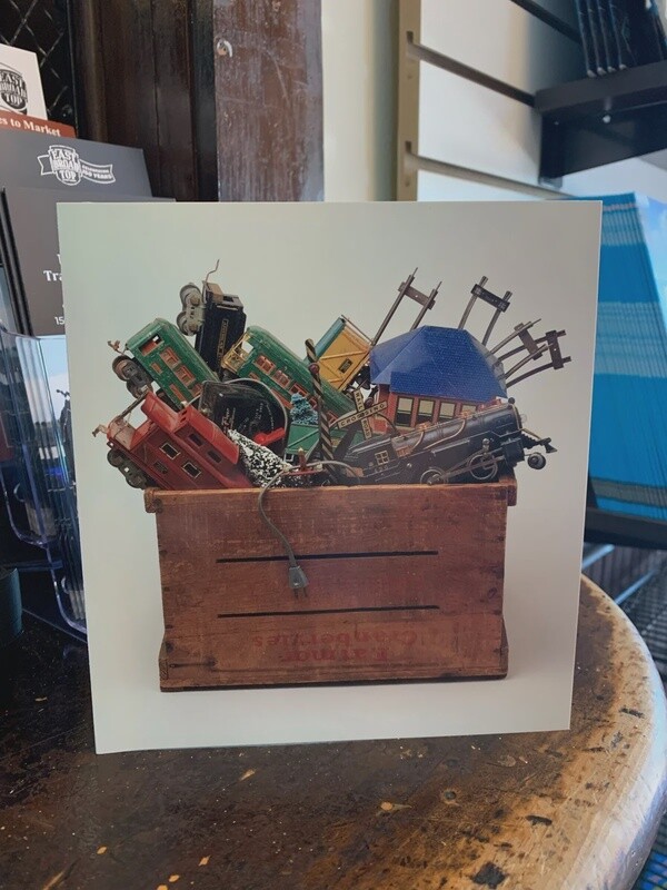 Model Train Themed Blank Christmas Cards