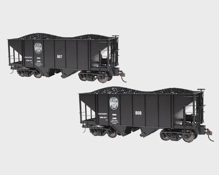 East Broad Top #807 &amp; 808 - On30 2-Bay Steel Hopper Set (2 per box)