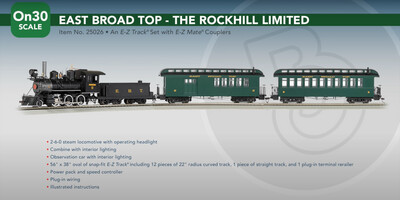 East Broad Top - On30 Passenger Set &quot;The Rockhill Limited&quot; PREORDER