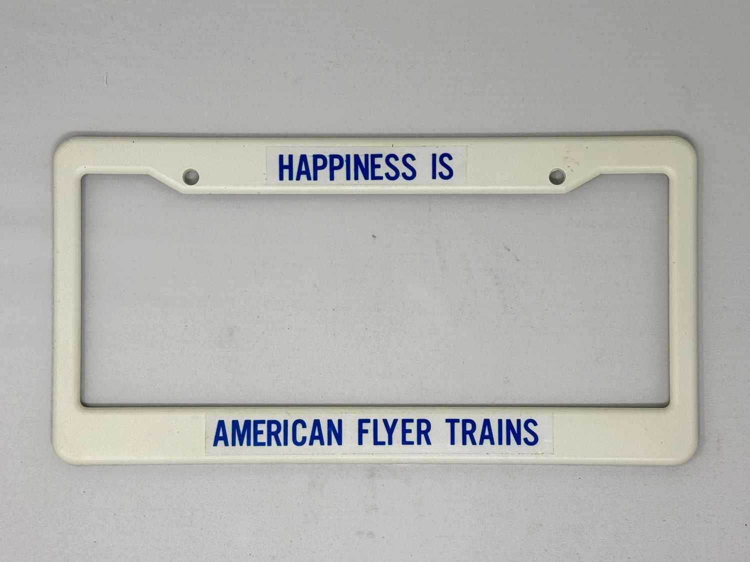 Happiness Is American Flyer Trains License Plate Frame