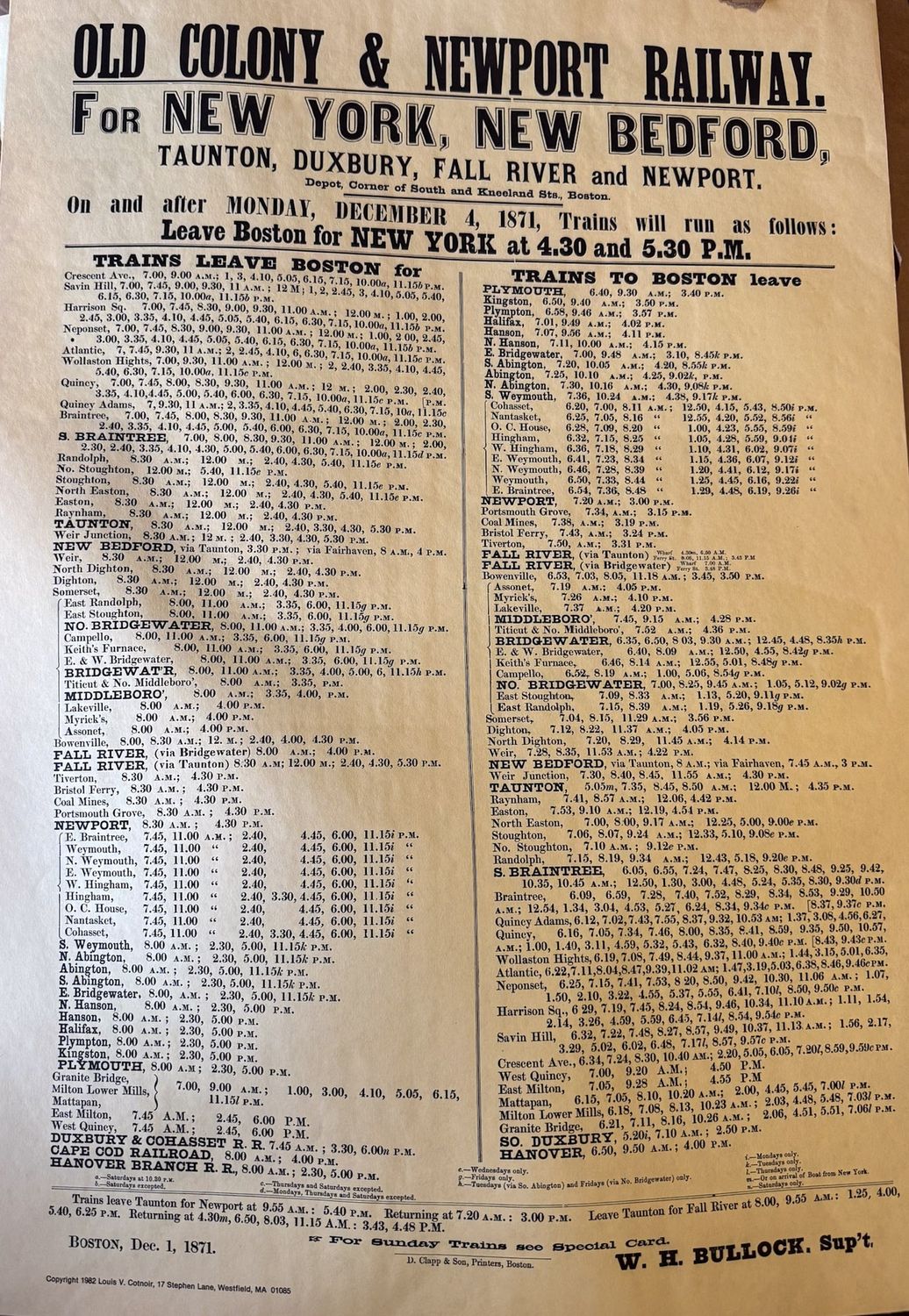 Old Colony &amp; Newport Railway Poster
