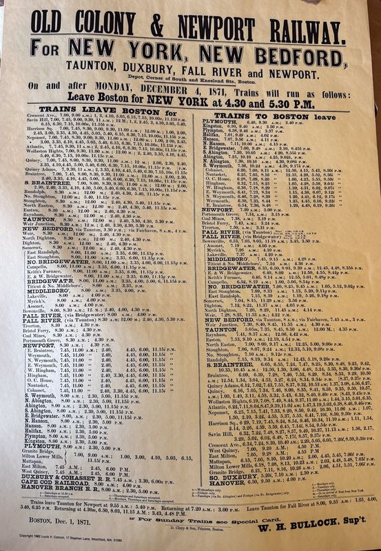 Old Colony &amp; Newport Railway Poster
