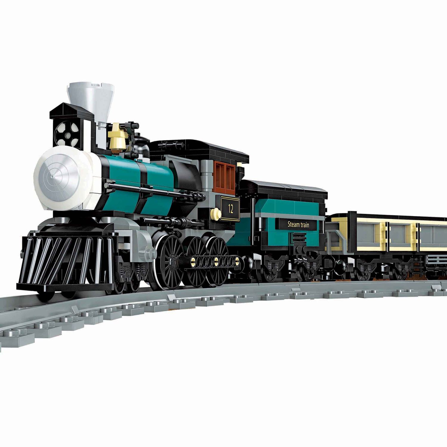 Jie Star Steam Train Building Blocks (560 Pieces)