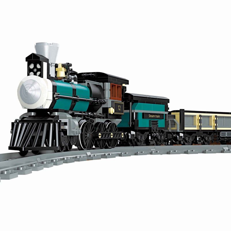Jie Star Steam Train Building Blocks (560 Pieces)
