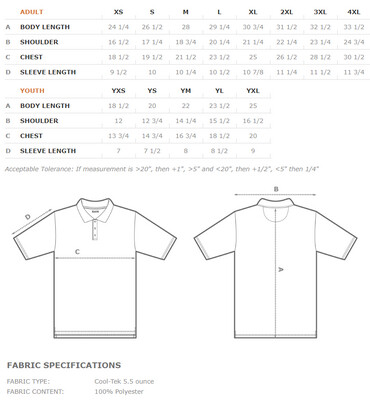 Cool Tek  Short Sleeve- YOUTH