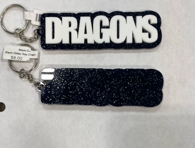 DRAGONS Glitter Key Chain