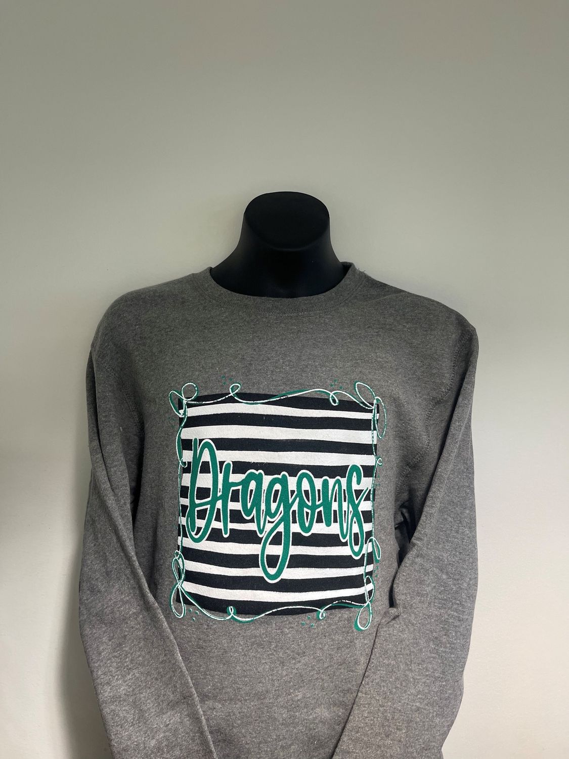 Dragons stripes &amp; Ribbons crewneck sweatshirt - YOUTH