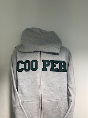 College Applique Zip Front Hoodie - YOUTH