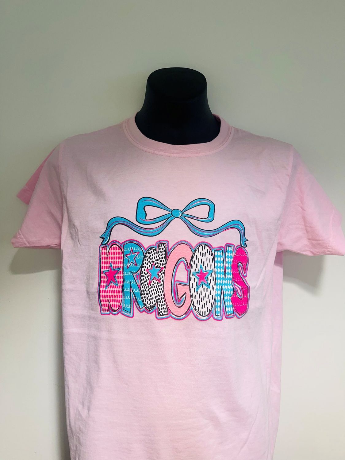 Girls Blossom Pink Dragons Spun T-Shirt