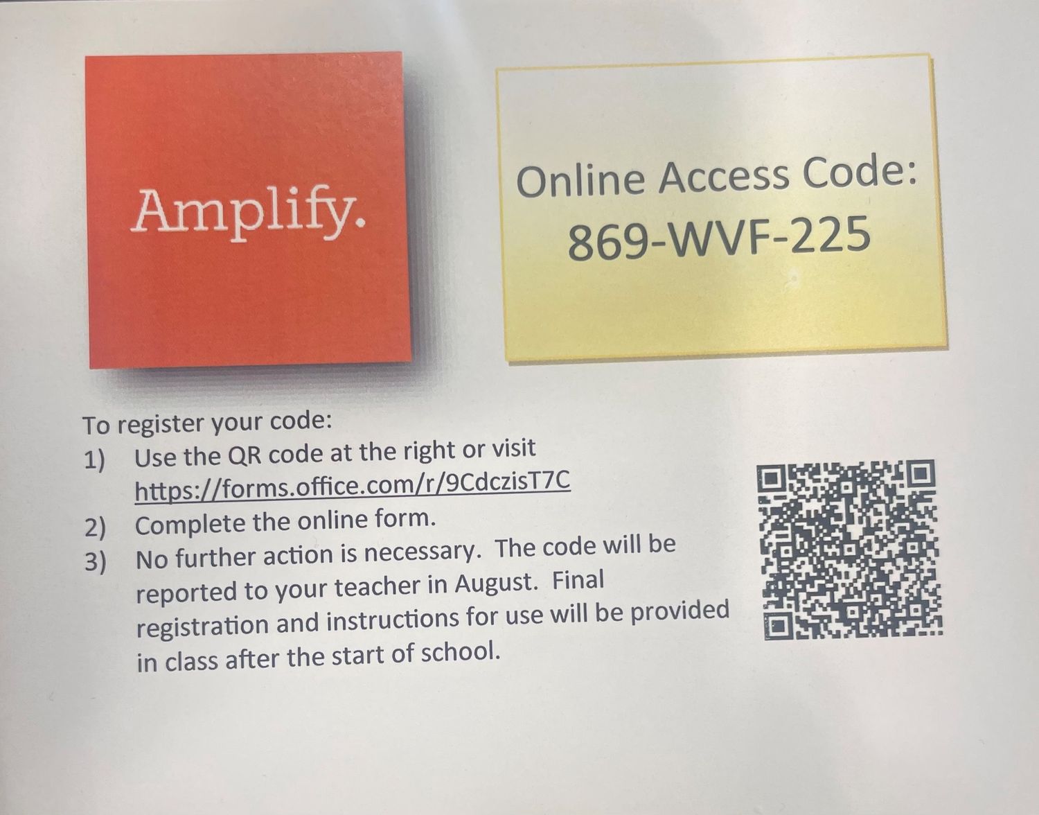 AMPLIFY  ACCESS