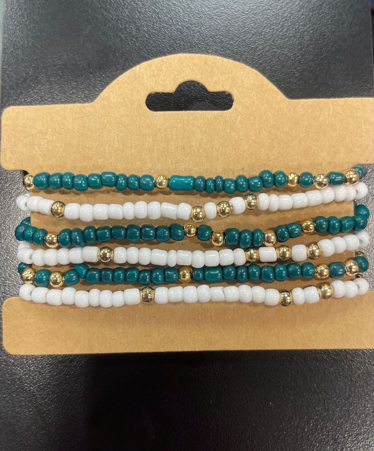 Game Day Seed Bead Friendship Bracelets