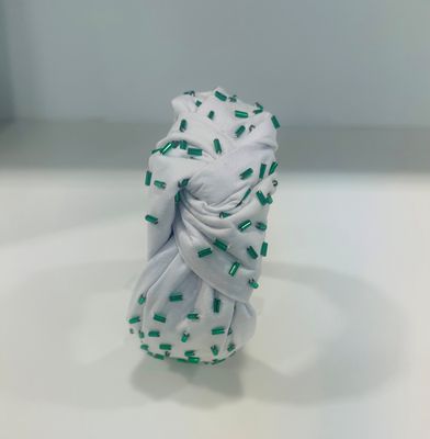 Green Confetti Bead Knot Headband