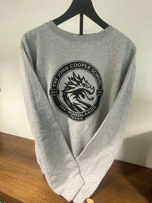 Grey Cool Dragon Crewneck Sweatshirt - YOUTH