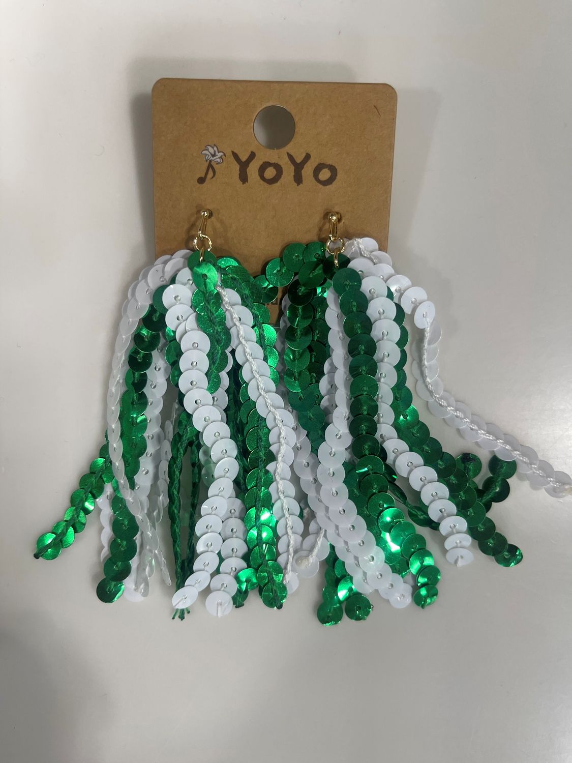 Sequin Tassel Earrings